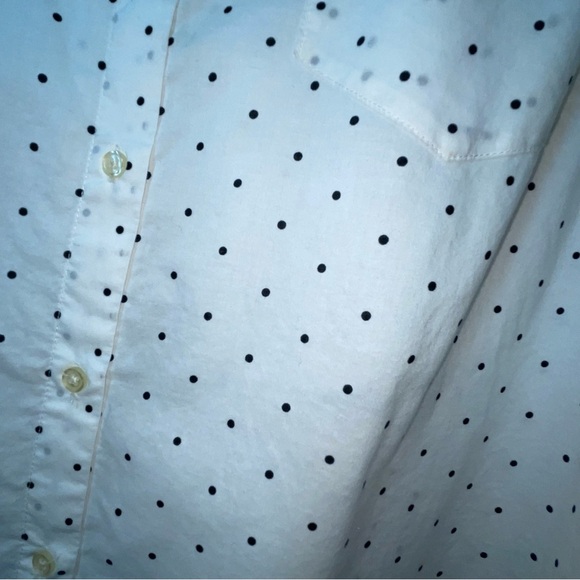 Old Navy button down black polka dot shirt, XXL - Picture 4 of 8